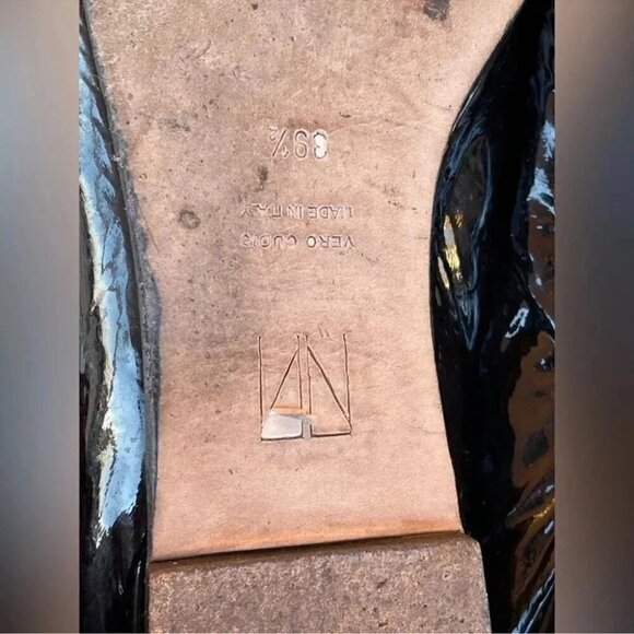 Tamara Mellon Black Patent Stow Loafer Flats39 1/2 - Picture 5 of 6